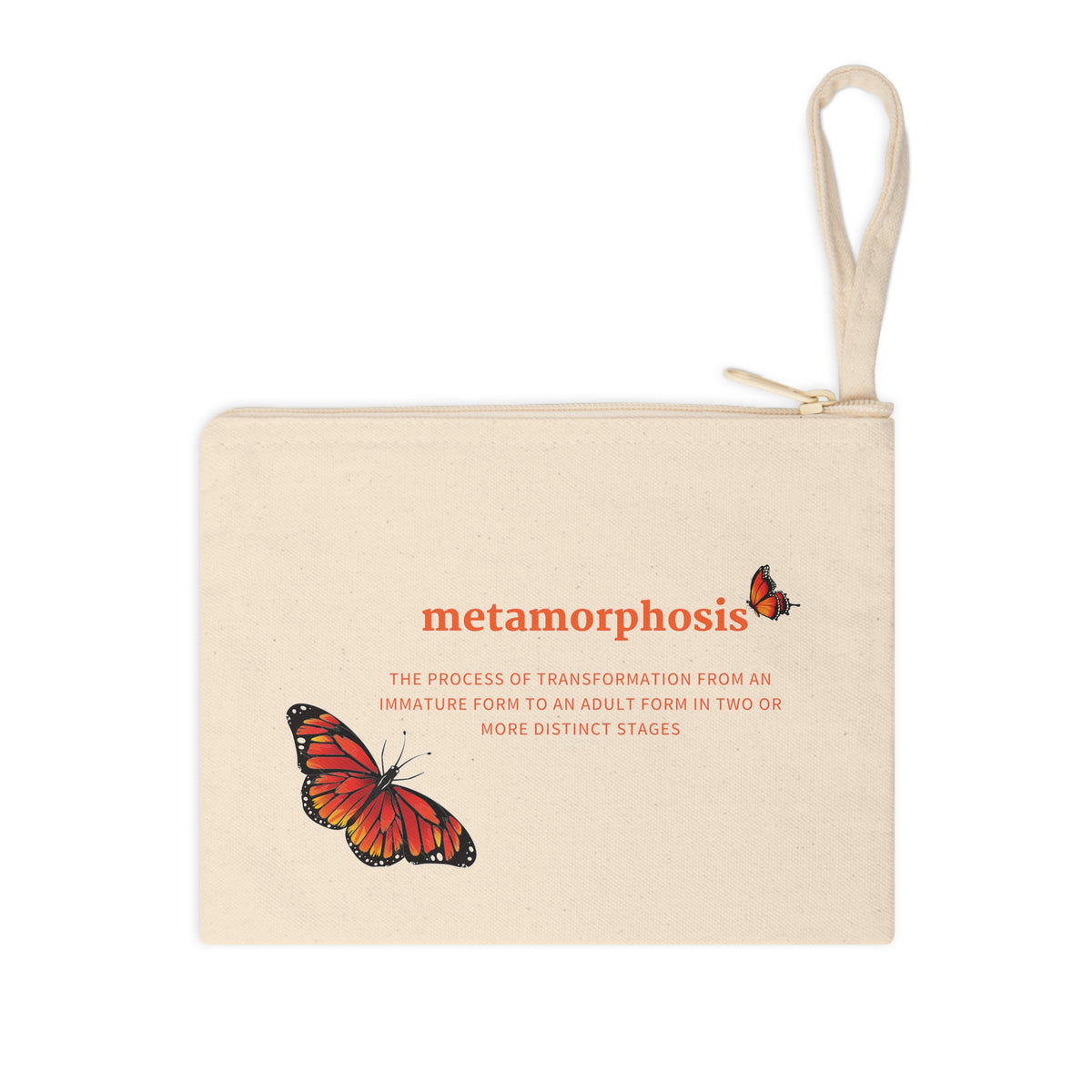 Metamorphosis - Cotton Zipper Pouch