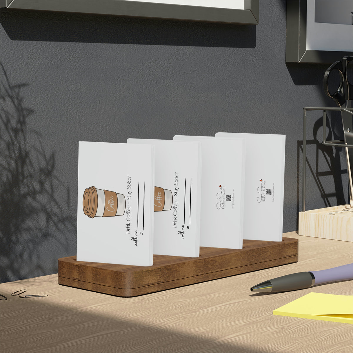 Stay Sober - Drink Coffee Business Cards, 100 per package