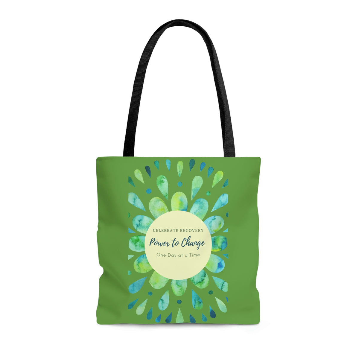 Power to Change Mandala - Green Tote Bag