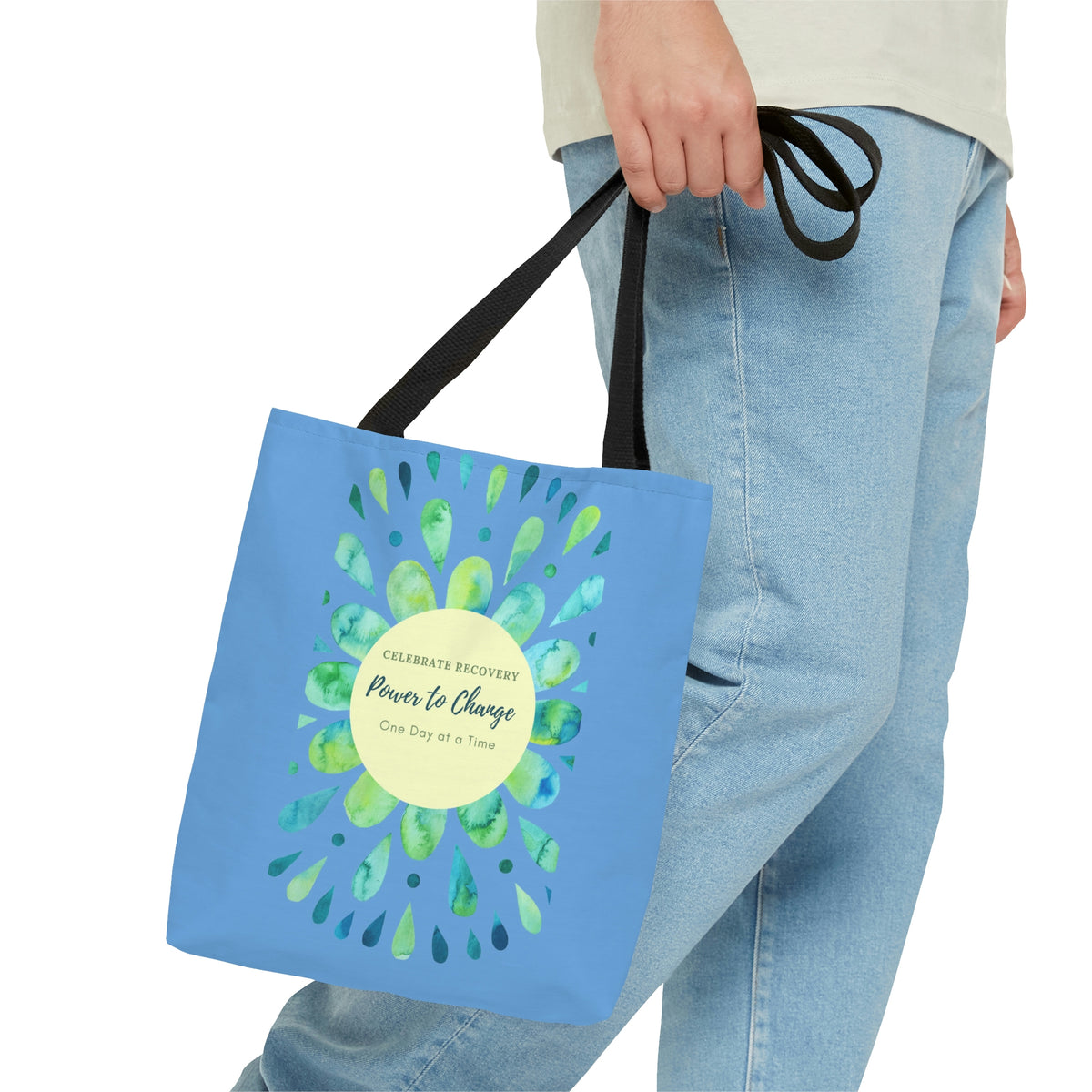 Power to Change Mandala - Blue Tote Bag