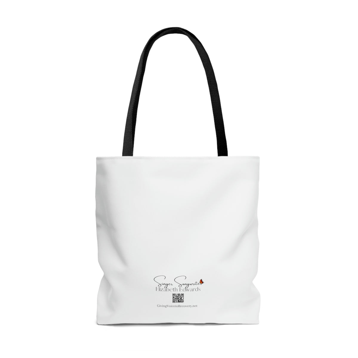 When Grace Rains Blue/Green Mandala - White Tote Bag