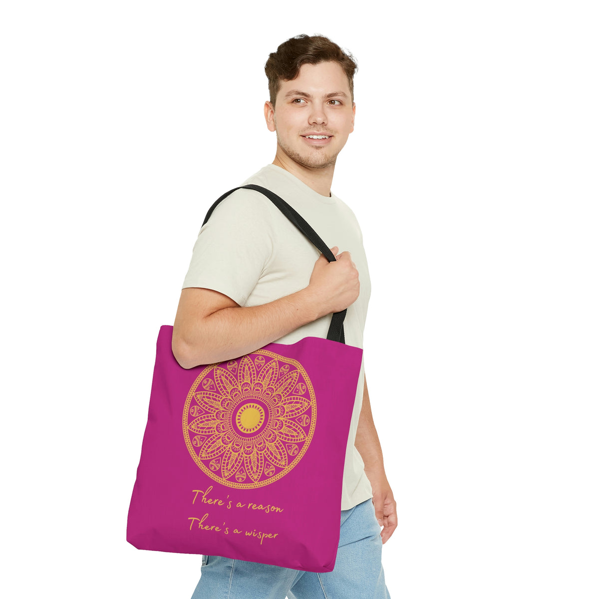 Leather Tote bags canvas MANDALA TOTE BAG, pink tote bags Tote Bag, pink Tote bag pink- mandala Totes Mandala tote bags pink Mandala Tote Bag pink purse