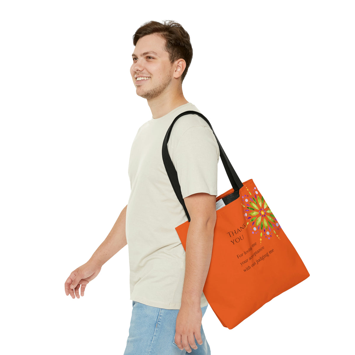 Thank You Mandala - Orange Tote Bag