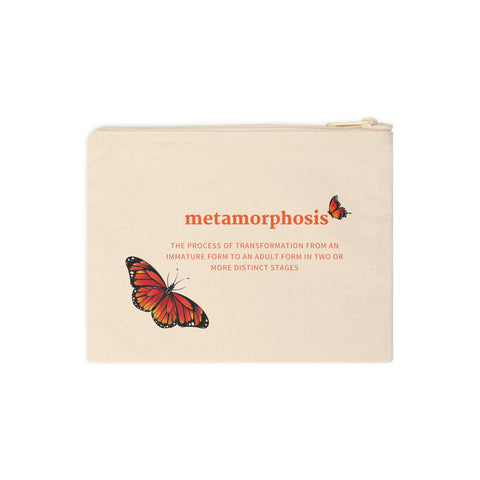 Metamorphosis - Cotton Zipper Pouch