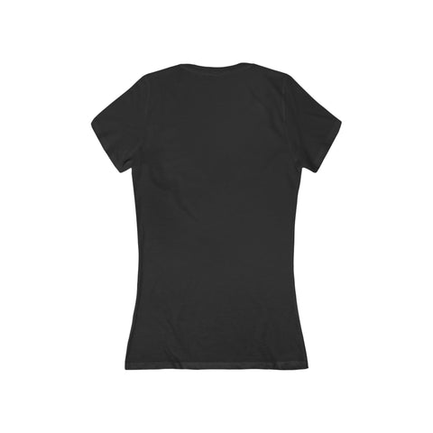 Women's Jersey Short Sleeve Deep V-Neck Tee - Slim fit, Runs Small