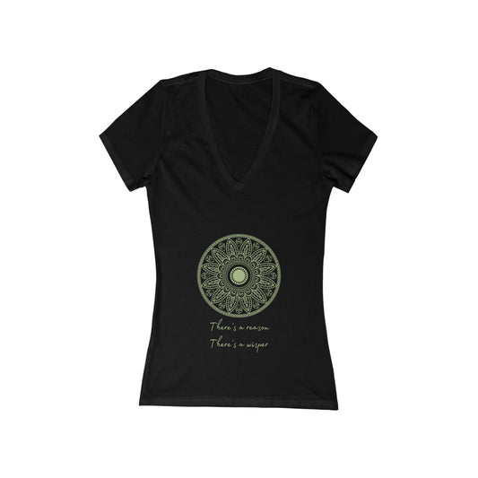  V-Neck T-Shirt Pink Rose v-neck t-shirt HAPPINESS  v-neck tee v-neckline pink T-shirT   V-neck T-shirt MANDALA GREEN