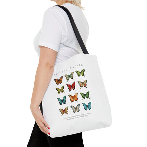 Butterfly Lover  - White Tote Bag