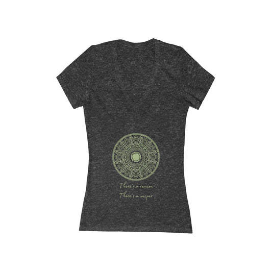  V-Neck T-Shirt Pink Rose v-neck t-shirt HAPPINESS  v-neck tee v-neckline pink T-shirT   V-neck T-shirt MANDALA GREEN