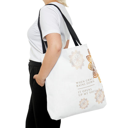 When Grace Rains Mandala - Tote Bag