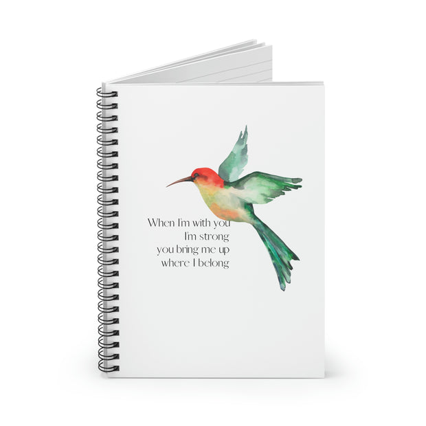 Hummingbird - Spiral Notebook - Ruled Line