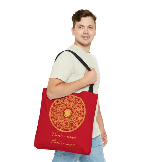 Leather Tote bags canvas MANDALA TOTE BAG, red  tote bags Tote Bag, pink Tote bag red- mandala Totes Mandala tote bags red Mandala Tote Bag red purse