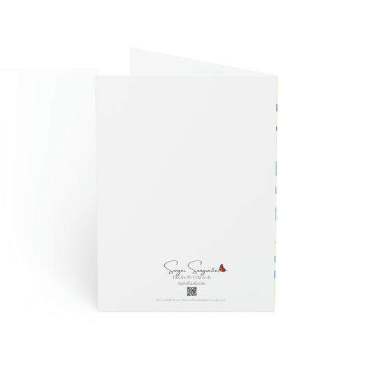Folded Greeting Cards - Vertical White Card greetings card 