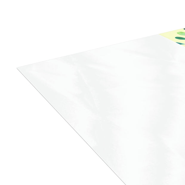 Power to Change - Green Mandala - White Vertical Folded Greeting Card