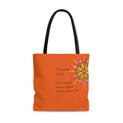 Thank You Mandala - Orange Tote Bag