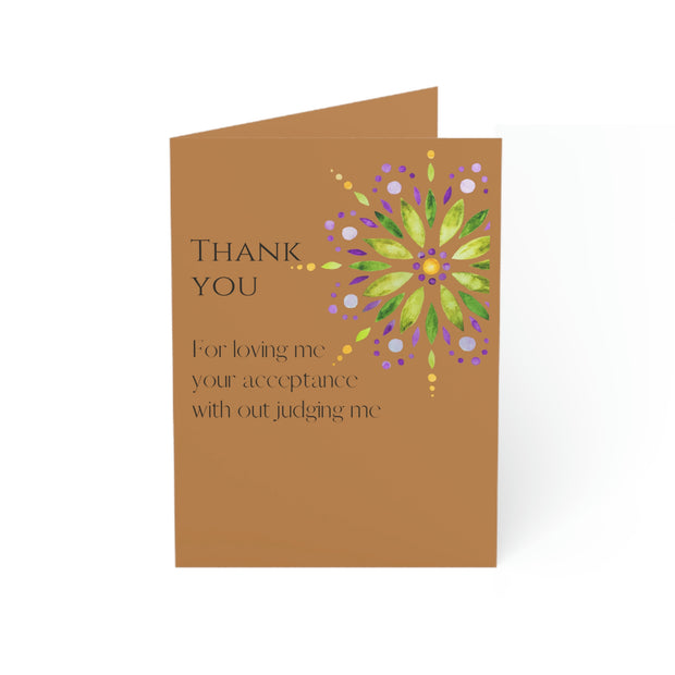 Folded Brown greeting card brown birthday card folding vertical greeting card Folded Greeting Cards.