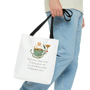 coffee cup tote bag shoulder bags  Coffee Tote Bag white Cup white Coffee white tote Bag COFFEE CUP