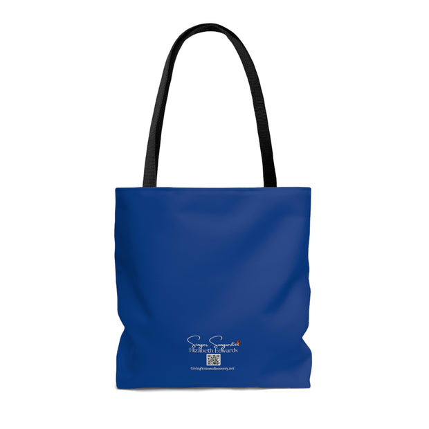 When I'm With You Coffee Cups - Dark Blue Tote Bag