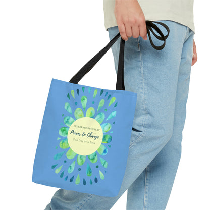 Power to Change Mandala -  Blue Tote Bag