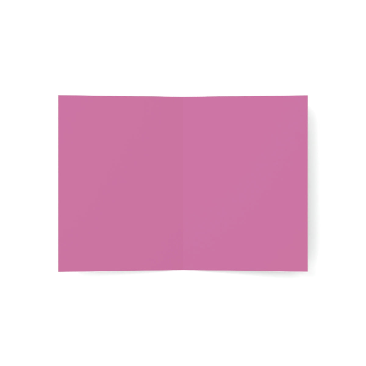 When I'm With You - Hummingbird Pink - Vertical Folded Greeting Card or Invitation