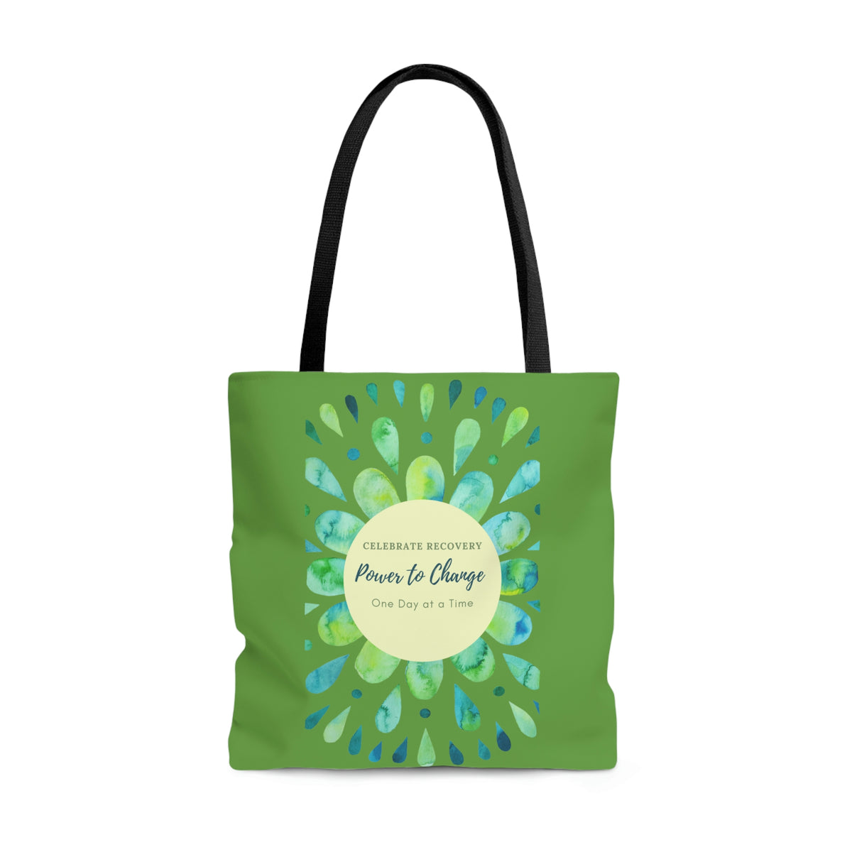 Power to Change Mandala - Green Tote Bag