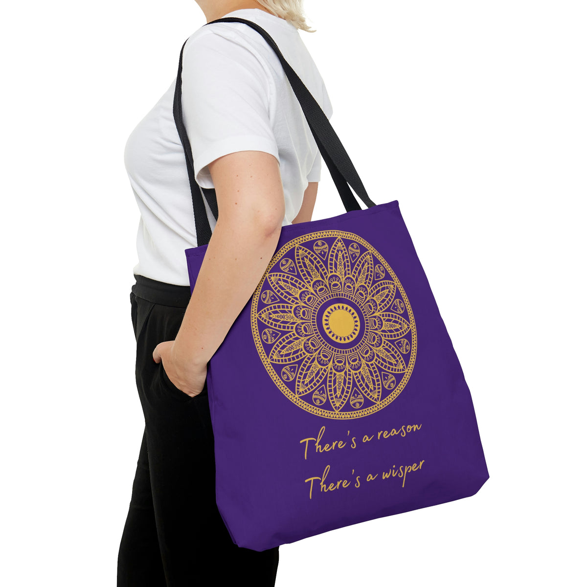 There's A Reason Mandala - Purple Tote Bag