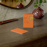 Folded orange greeting cards orange birthday cards folding vertical greeting cards Folded Greeting Cards.