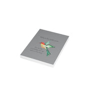 When I'm With You - Hummingbird Gray- Vertical Folded Greeting Card or Invitation