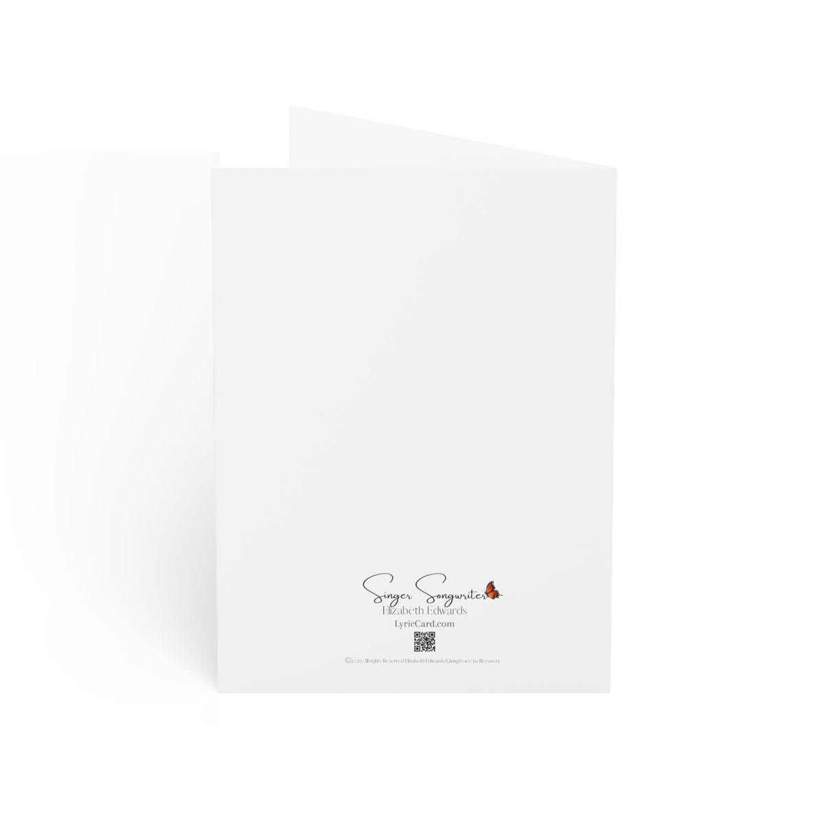 Folded Greeting Cards - Vertical Vertical Fold WHITE greeting card  WHITE CARD BIRTHDAY CARD White vertical greeting card white greeting cards folded card