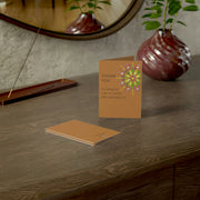 Folded Brown greeting card brown birthday card folding vertical greeting card Folded Greeting Cards.