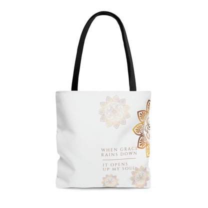 When Grace Rains Mandala - Tote Bag