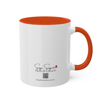When I Change - Butterfly - Two Toned Colorful Mugs, 11oz in two colors