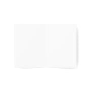 When we Let Go of the Blame - Coffee -White Vertical Folded Greeting Card