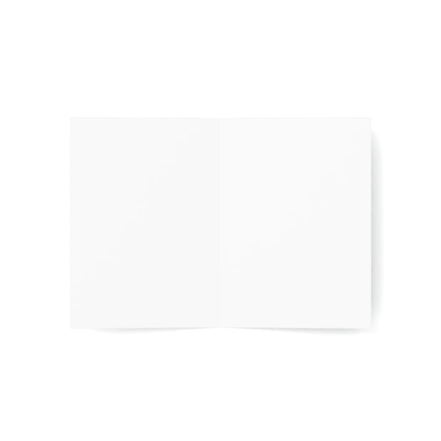 When we Let Go of the Blame - Coffee -White Vertical Folded Greeting Card