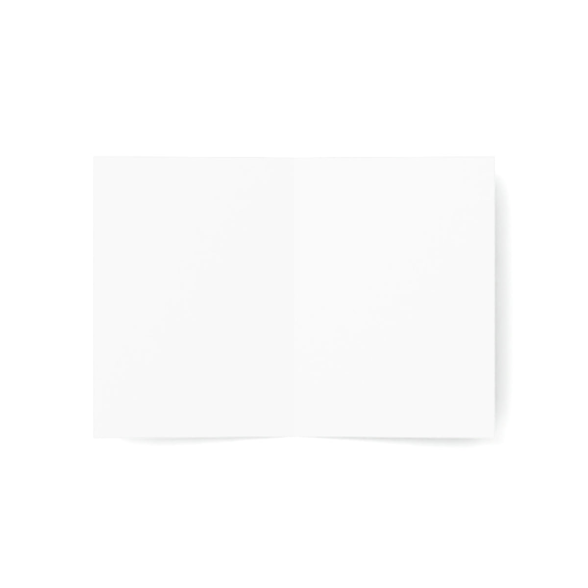 Grace Rains - White - Vertical Folded Greeting Card