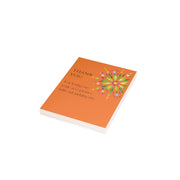 Thank You - Mandala - Orange Vertical Folded Greeting Card