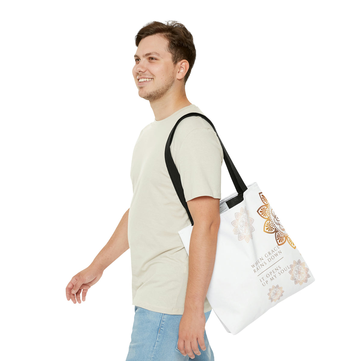 When Grace Rains Mandala - Tote Bag