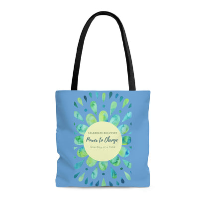 Power to Change Mandala -  Blue Tote Bag