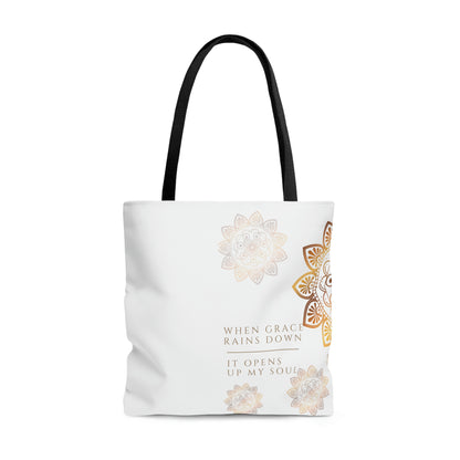 When Grace Rains Mandala - Tote Bag