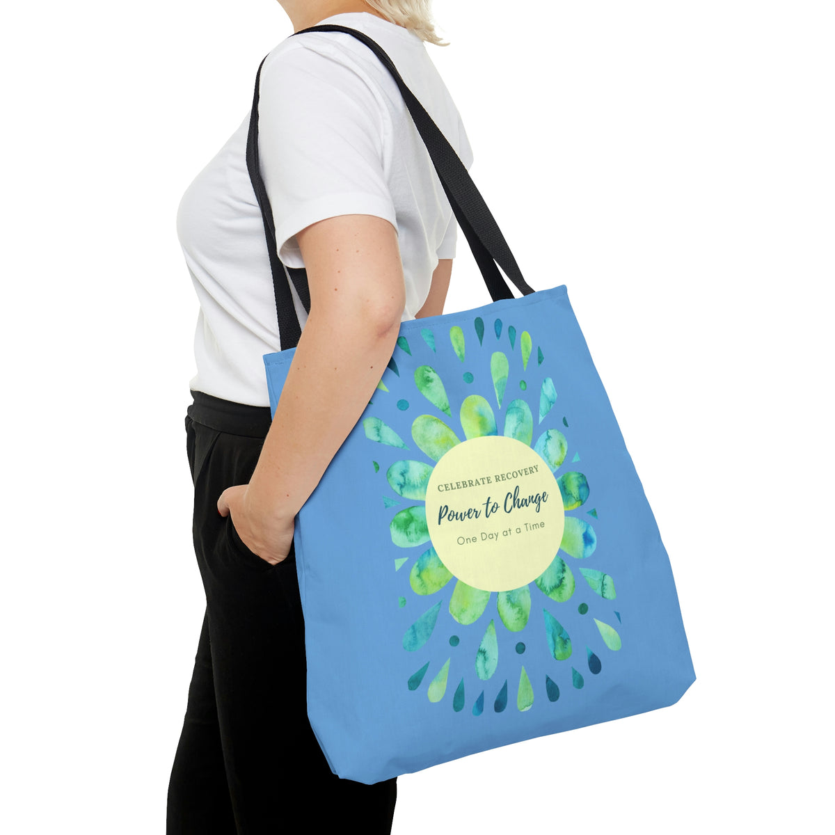 Power to Change Mandala -  Blue Tote Bag