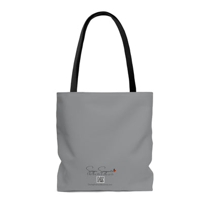 When I'm With You - Gray Hummingbird - Tote Bag