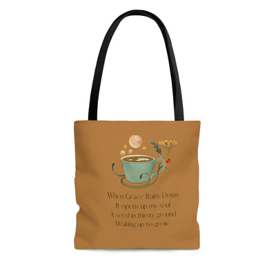 coffee cup tote bag shoulder bags  Coffee Tote Bag brown Cup Black Coffee brownTote Bag COFFEE CUP