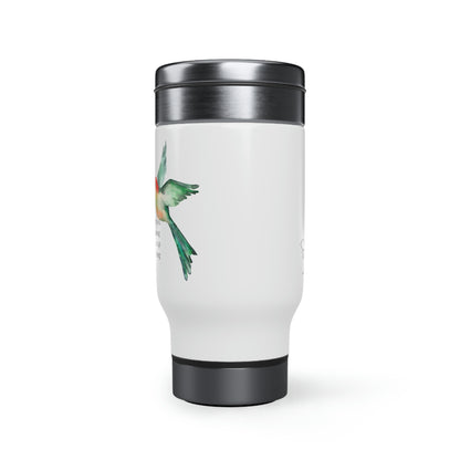 handle, 14oz  stainless MUG stainless steel travel mugs  14 Oz White Stainless Steel Travel Mug  gold  MANDALA Stainless Steel COFFEE  14oz mug