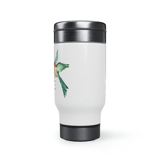 handle, 14oz  stainless MUG stainless steel travel mugs  14 Oz White Stainless Steel Travel Mug  gold  MANDALA Stainless Steel COFFEE  14oz mug