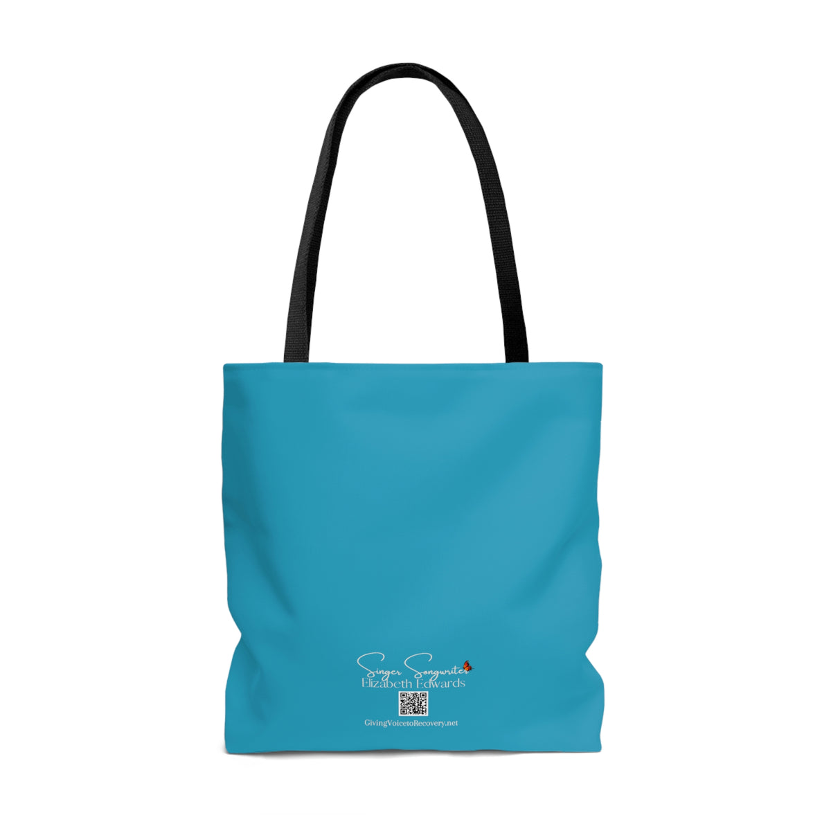 When Grace Rains Blue/Green Mandala - Turquoise Tote Bag