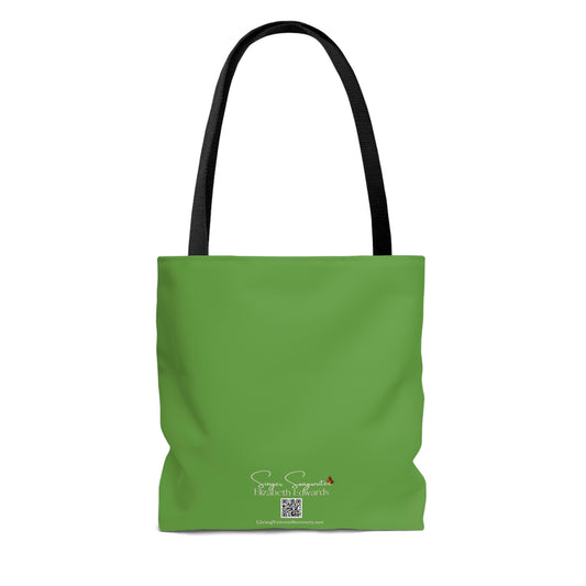 Power to Change Mandala - Green Tote Bag
