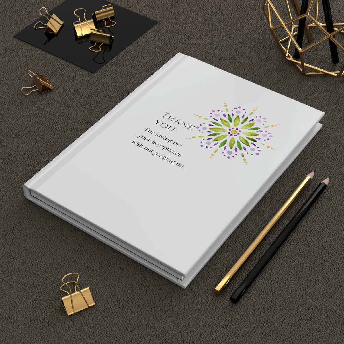 Thank You - Mandala - Hardcover Journal Matte