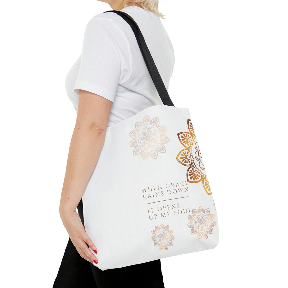 When Grace Rains Mandala - Tote Bag