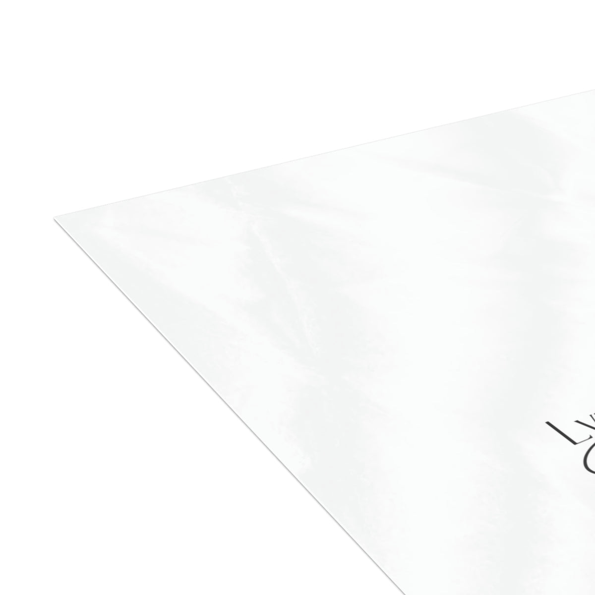Grace Rains - White - Vertical Folded Greeting Card